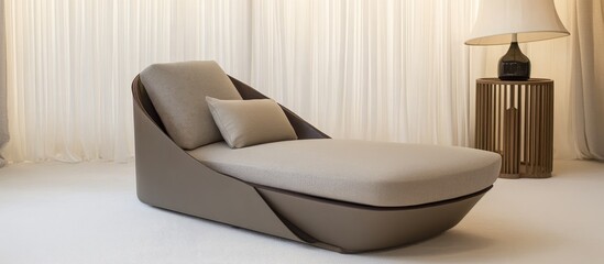 Sophisticated indoor outdoor lounge chair featuring sleek lines and minimalist design ideal for modern living spaces