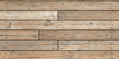 Obraz premium Weathered Wooden Wall with Textured Planks
