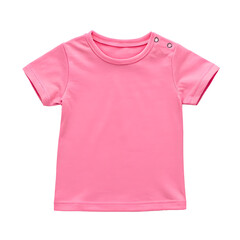 Pink T-shirt isolated on white background