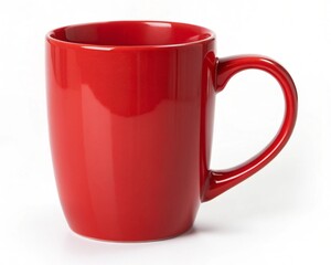 red cup isolated on white