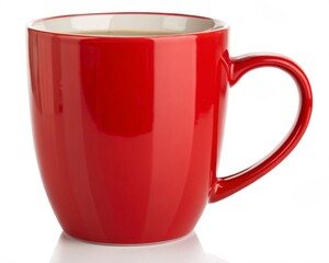 red cup isolated on white