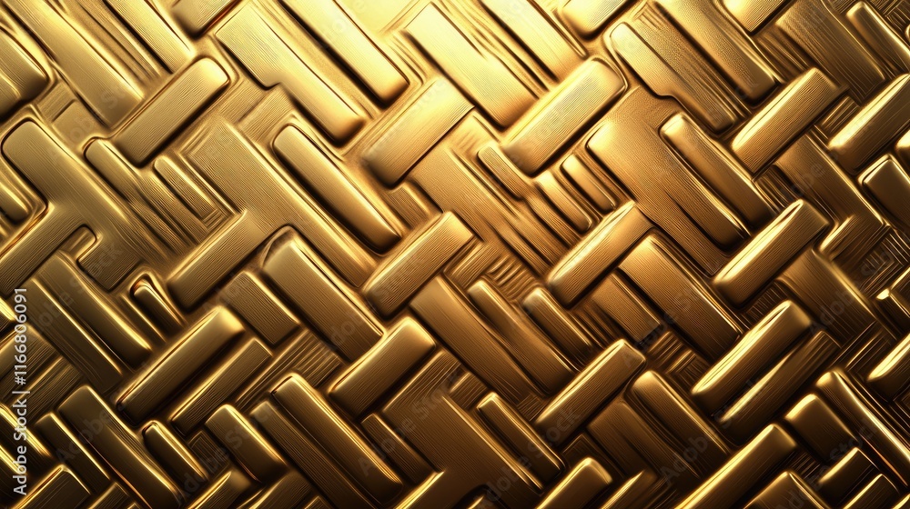 Poster golden metallic texture with intricate woven pattern suitable for backgrounds and design elements in