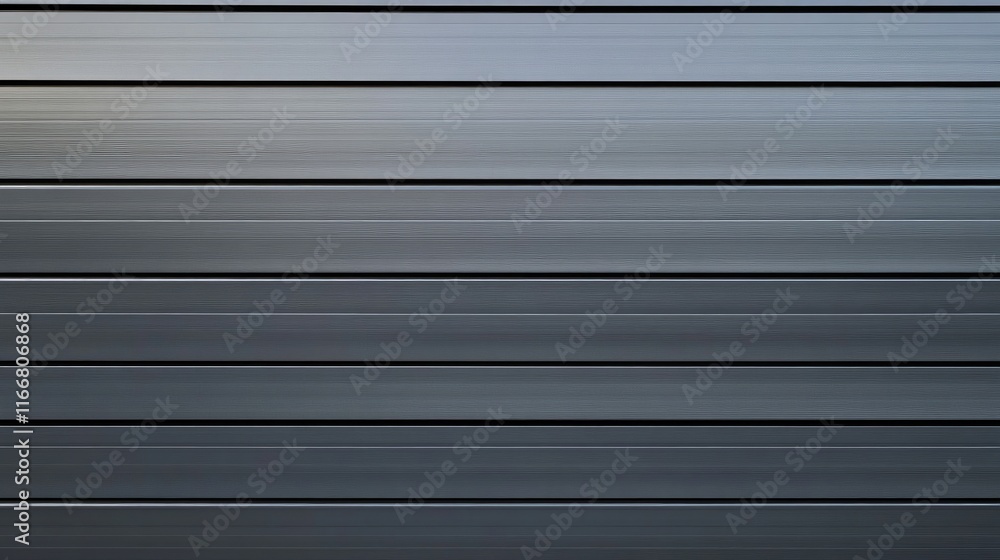 Poster Gray Horizontal Siding Facade with Subtle Texture Ideal for Backgrounds and Text Overlays