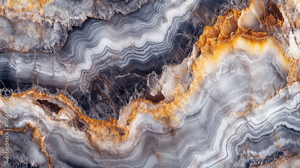 Poster elegant gray marble texture design with natural veins and rich patterns in wide panorama format for 