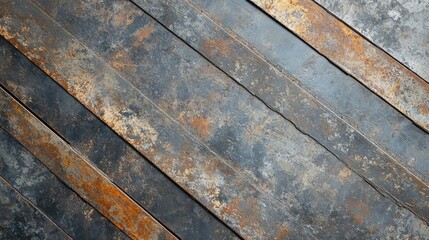 Aged Metallic Steel Texture for Industrial and Construction Applications