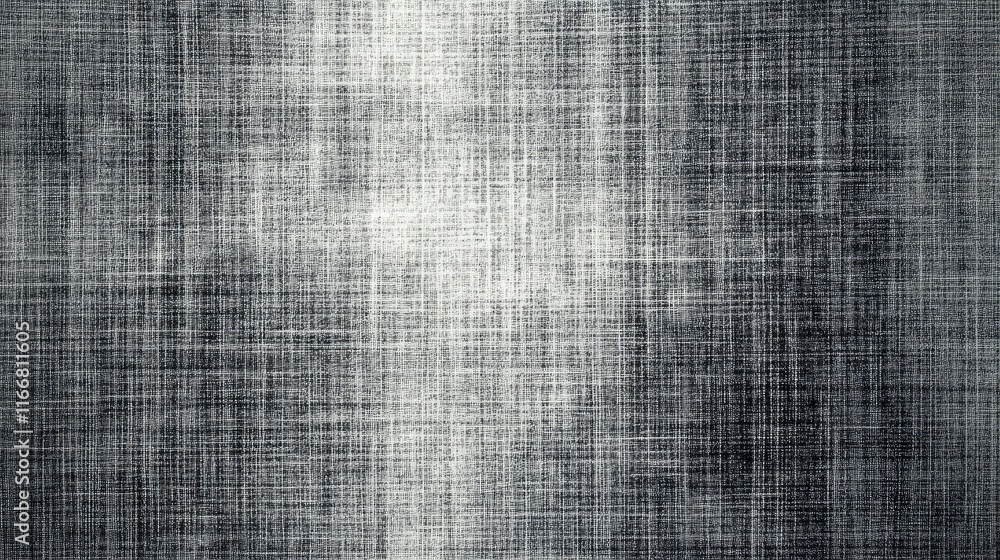Poster gray plaid crosshatch fabric texture with subtle variations in tone and depth for modern design appl