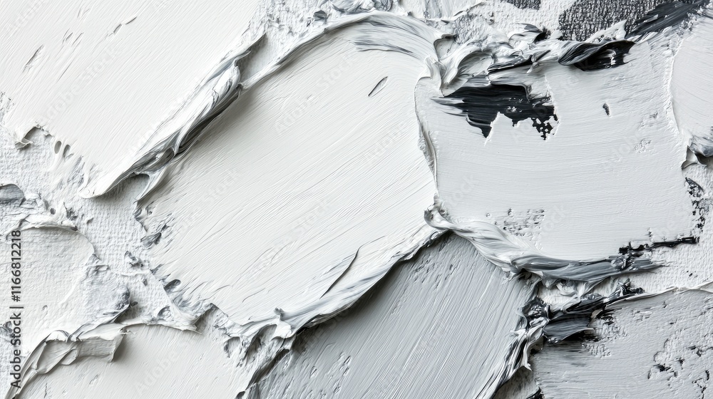 Poster gray oil brush stroke texture abstract background on canvas deeply textured artistic surface for cre