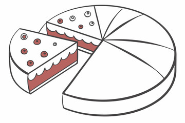 slice of cake on a plate