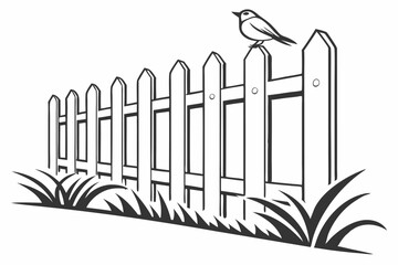 illustration of a fence