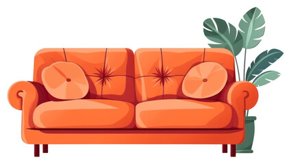 PNG Furniture sofa white background comfortable.