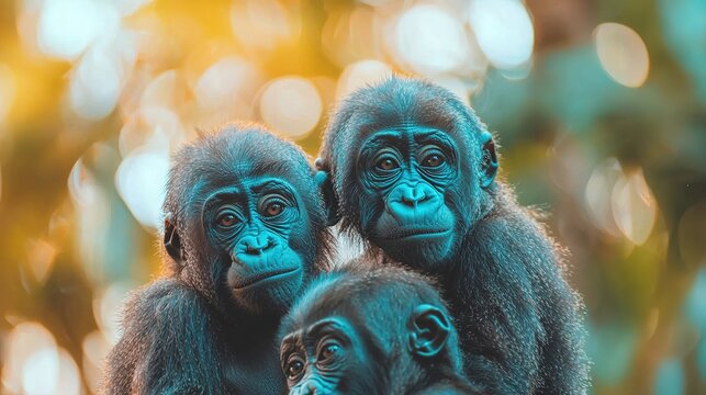 Gorilla Family Portrait