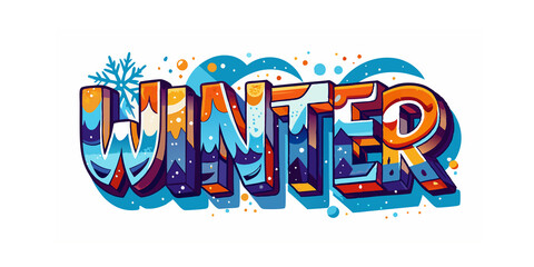 winter word front design  