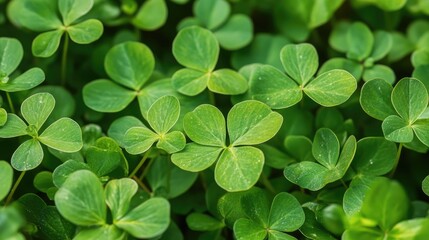 Pink sorrel Oxalis latifolia lush green foliage close-up showcasing broadleaf woodsorrel characteristics in a natural garden setting
