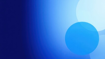 a close up of a blue and white ball on a blue background