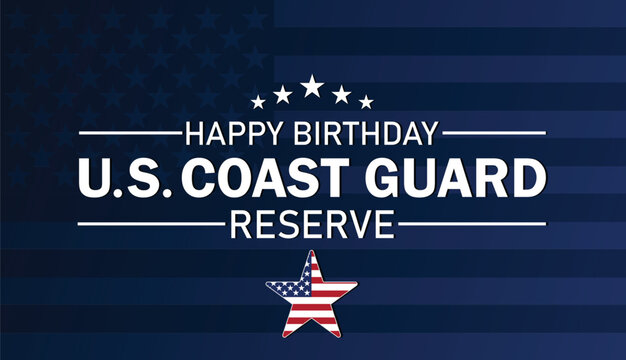  US Coast Guard Reserve wallpaper with shapes and typography, banner, card, poster, template.  US Coast Guard Reserve, Modern background