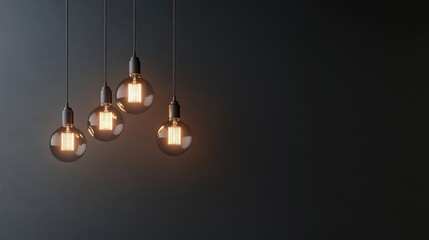 Hipster-style modern interior background showcasing unique decor. Industrial lighting and minimalist furniture, 3D render. Trendy space for creative and cozy atmospheres.