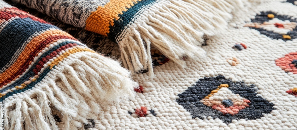 Poster handwoven area rugs showcasing vibrant colors and intricate patterns perfect for enhancing any home 