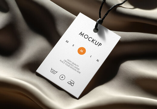 Label Tag Mockup - Perfect for Branding and Product Presentation Generated with AI
