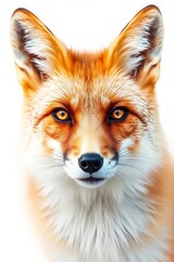 Fototapeta premium Portrait of a fox, Oil painting