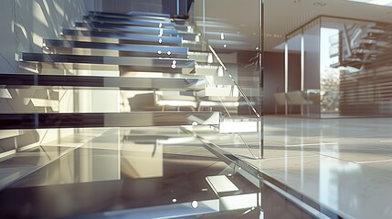 Obraz premium Beautiful stairs design in home 