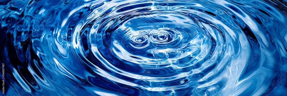 Poster ripples and reflections in clear water creating mesmerizing patterns during a sunny day