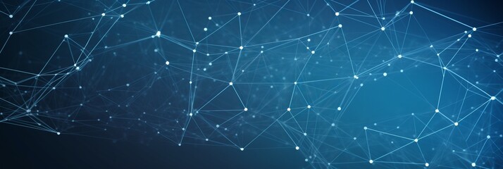 Abstract digital network background with blue tones representing technology and connectivity