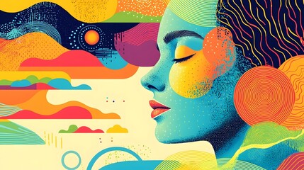 Comprehensive Wellness Chart Guiding Impactful Self Care and Mental Health Improvement in a Contemporary Graphic Design