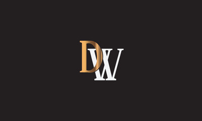DW, WD, D , W , Abstract Letters Logo Monogram