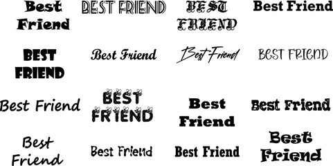 illustration, vector, design, best, lettering, background, friends, text, friendship, typography, art, graphic, creative, forever, print, message, label, banner, modern, holiday, love, card, calligrap