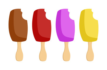 Ice-cream illustration set.