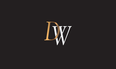 DW, WD, D , W , Abstract Letters Logo Monogram