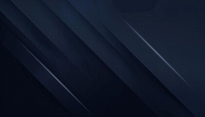 Obraz premium Abstract Dark Blue Geometric Background with Overlapping Diagonal Layers and Subtle Gradient Texture for Modern Minimalist Designs, Corporate Branding, Presentations, and Digital Media Use