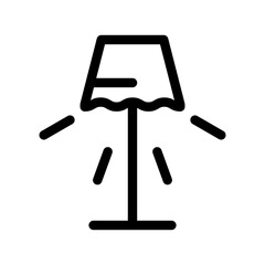 Standing lamp icon design template