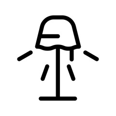 Standing lamp icon design template