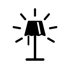 Standing lamp icon design template