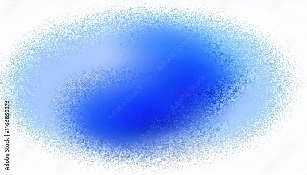 Poster Abstract Gradient of Blue and White with Halftone Texture. Modern Vibrant Background for Design, Copy Space for Creative Projects, Minimalist Aesthetic, Digital Art, and Technology Concepts