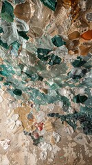 Stunning abstract multicolored marble texture background with a rough granular and natural appearance  This image can be used for a variety of and contemporary design projects