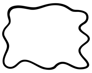 Hand drawn doodle freeform frame