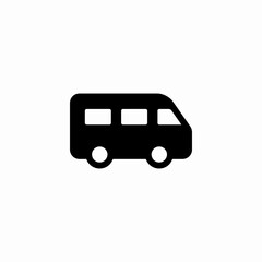 bus  transport delivery vehicle icon vector sign