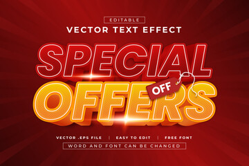 Special Offers Editable 3D Text Effect Dots Style