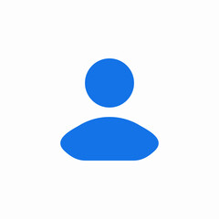Profile user account person icon vector sign
