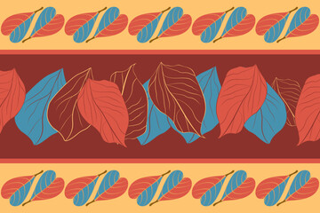 Floral,flowers, seamless, traditional ethnic, thai pattern, fabric pattern for textiles, rugs, wallpaper, clothing, sarong, batik, wrapping, embroidery, print, background, cover, illustration, vector.