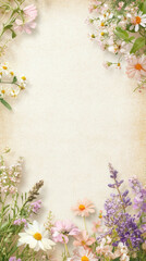 Delicate Floral Wedding Invitation Template Design