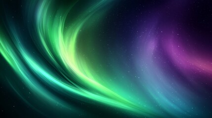Fototapeta premium A green and purple abstract background with stars