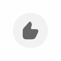 Positive feedback like thumbs icon vector sign
