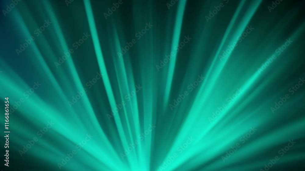 Aufkleber dynamic turquoise light rays creating an abstract background with depth and energy
