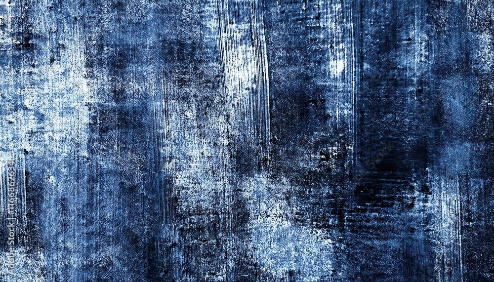 Poster Abstract Blue and White Textured Brush Strokes on Canvas. Dynamic and Versatile Backdrop for Artistic Designs, Modern Branding, Creative Graphics, or Minimalist Poster and Web Banner Templates