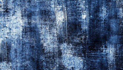 Obraz premium Abstract Blue and White Textured Brush Strokes on Canvas. Dynamic and Versatile Backdrop for Artistic Designs, Modern Branding, Creative Graphics, or Minimalist Poster and Web Banner Templates