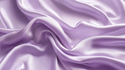 Fototapeta premium Draped Lavender Silk Fabric Soft Texture Background