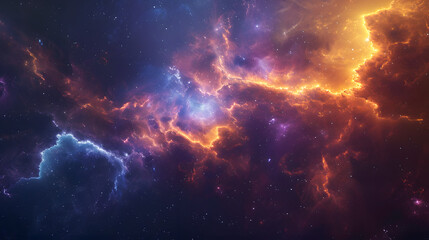 Fototapeta premium Beautiful nebula in deep space